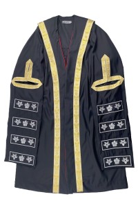 網上下單訂購畢業袍  設計提花邊學士畢業袍  畢業袍公司 50%Polyester 50%羊毛 DA367